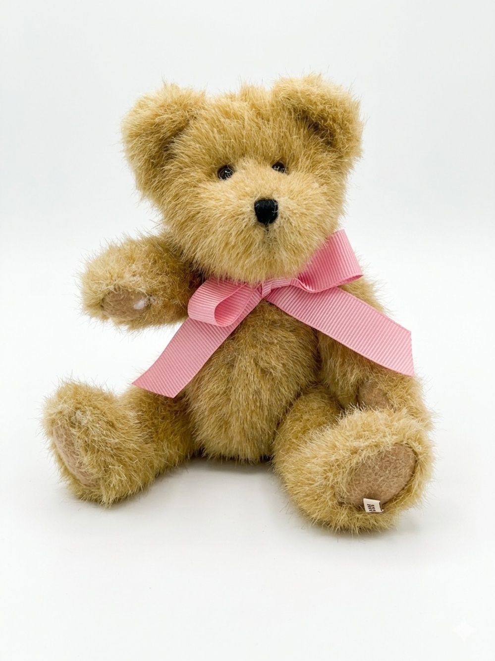 Boyds Bears Plush Teddy Bear Pink Bow Collectible Bean Filled 1998-2007